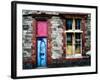 Derelict Door and Window with Graffiti-Clive Nolan-Framed Photographic Print