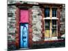 Derelict Door and Window with Graffiti-Clive Nolan-Mounted Photographic Print