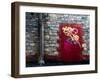 Derelict Door with Graffiti and Lampost-Clive Nolan-Framed Photographic Print