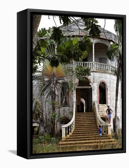 Derelict Hospital, Sao Tomé-Camilla Watson-Framed Stretched Canvas