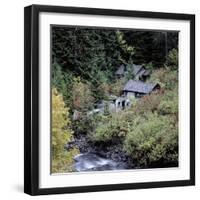 Derelict Houses in Manning Park, British Columbia, Canada-Mark Taylor-Framed Photographic Print