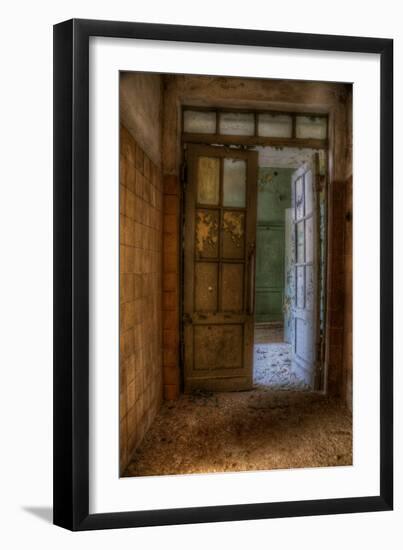 Derelict Interior Hallway-Nathan Wright-Framed Photographic Print