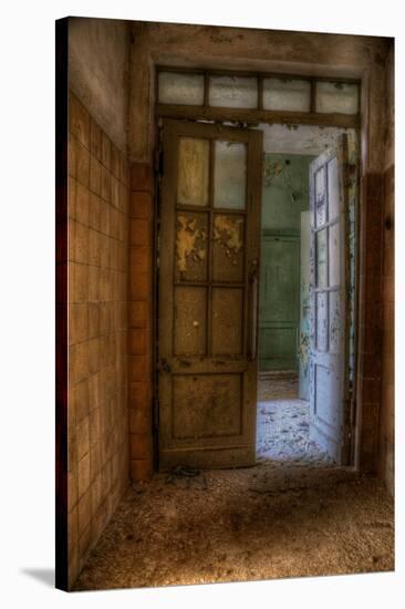 Derelict Interior Hallway-Nathan Wright-Stretched Canvas