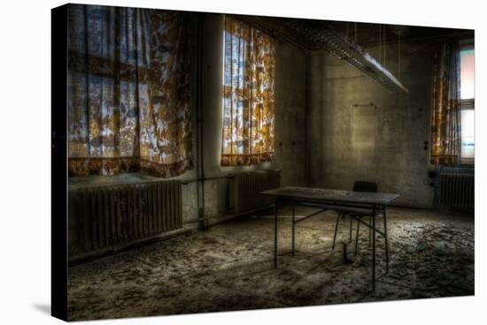 Derelict Interior with Chair and Desk-Nathan Wright-Stretched Canvas