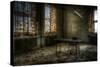 Derelict Interior with Chair and Desk-Nathan Wright-Stretched Canvas