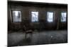 Derelict Interior with Chair-Nathan Wright-Mounted Photographic Print