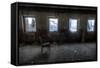 Derelict Interior with Chair-Nathan Wright-Framed Stretched Canvas