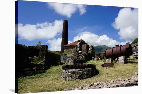 Derelict Old Sugar Mill, Nevis, St. Kitts and Nevis-Robert Harding-Stretched Canvas