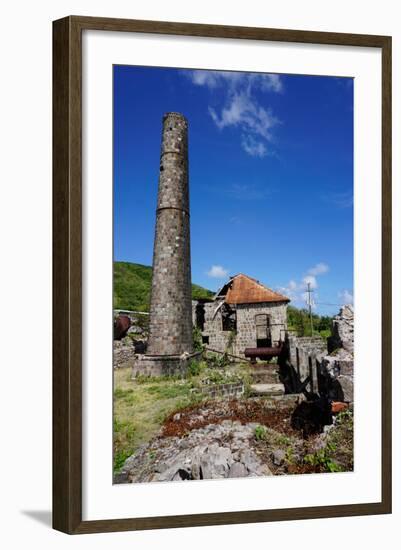 Derelict Old Sugar Mill, Nevis, St. Kitts and Nevis-Robert Harding-Framed Photographic Print