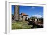 Derelict Old Sugar Mill, Nevis, St. Kitts and Nevis-Robert Harding-Framed Photographic Print