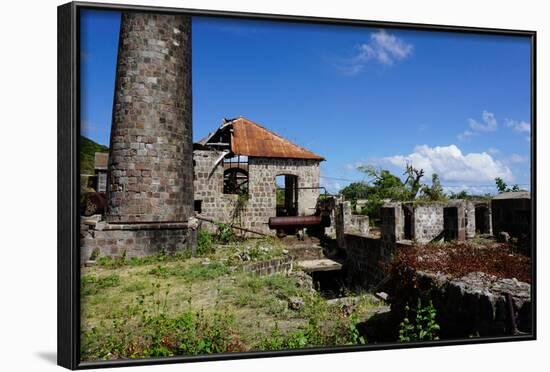 Derelict Old Sugar Mill, Nevis, St. Kitts and Nevis-Robert Harding-Framed Photographic Print