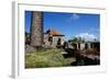 Derelict Old Sugar Mill, Nevis, St. Kitts and Nevis-Robert Harding-Framed Photographic Print