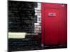 Derelict Red Door-Clive Nolan-Mounted Photographic Print