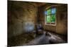 Derelict Room with Chair-Nathan Wright-Mounted Photographic Print