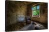 Derelict Room with Chair-Nathan Wright-Stretched Canvas