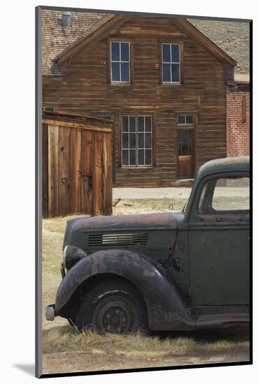 Derelict Vintage Truck and Old Buildings, Bodie Ghost Town, California-David Wall-Mounted Photographic Print