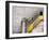 Derelict Yellow Stairway-Clive Nolan-Framed Photographic Print