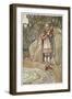 Dermot took the horn and would have filled it', c1910-Stephen Reid-Framed Giclee Print