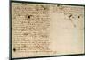 Dernière lettre de Marie-Antoinette adressée à madame Elisabeth, 16 octobre 1793-null-Mounted Giclee Print