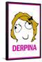 Derpina Rage Comic Meme Poster-null-Framed Poster