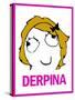 Derpina Rage Comic Meme-null-Stretched Canvas