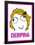 Derpina Rage Comic Meme-null-Framed Poster