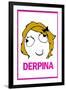 Derpina Rage Comic Meme-null-Framed Art Print