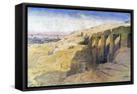 Derr, Egypt, 1867-Edward Lear-Framed Stretched Canvas
