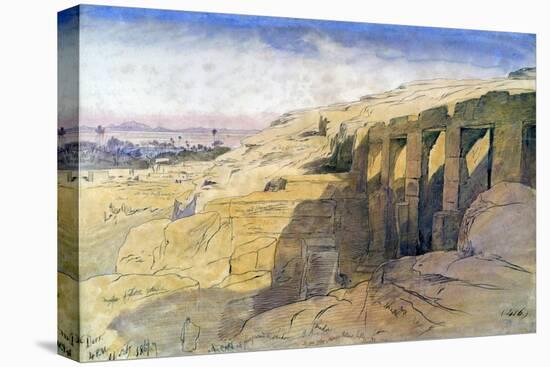 Derr, Egypt, 1867-Edward Lear-Stretched Canvas