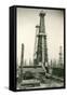 Derrick and Oil Field-null-Framed Stretched Canvas