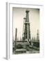 Derrick and Oil Field-null-Framed Art Print