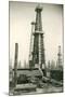 Derrick and Oil Field-null-Mounted Art Print