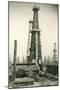 Derrick and Oil Field-null-Mounted Art Print
