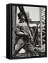 Derrick-Man, 1933 (Gelatin Silver Print)-Lewis Wickes Hine-Framed Stretched Canvas