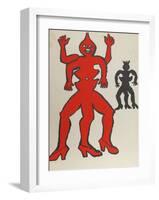 Derrier le Miroir (Two Acrobats)-Alexander Calder-Framed Collectable Print