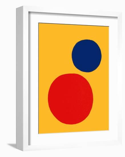 Derrier le Mirroir, no. 201: Champ jaune II-Alexander Calder-Framed Collectable Print