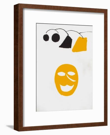 Derrier le Mirroir, no. 221: Masque Jaune-Alexander Calder-Framed Collectable Print