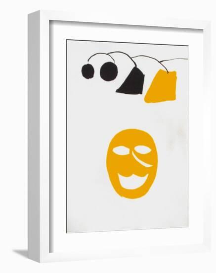 Derrier le Mirroir, no. 221: Masque Jaune-Alexander Calder-Framed Collectable Print