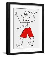 Derrier le Mirroir, no. 221: Personnage-Alexander Calder-Framed Collectable Print