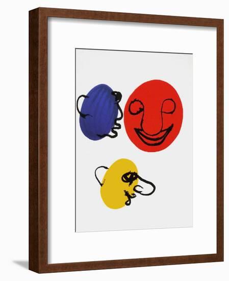 Derrier le Mirroir, no. 221: Visages-Alexander Calder-Framed Collectable Print