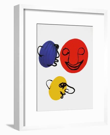 Derrier le Mirroir, no. 221: Visages-Alexander Calder-Framed Collectable Print