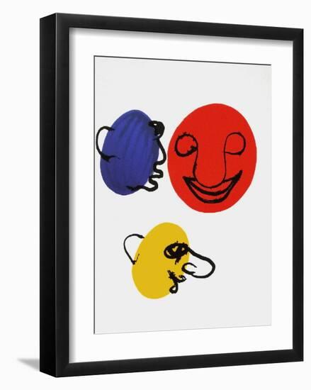 Derrier le Mirroir, no. 221: Visages-Alexander Calder-Framed Collectable Print