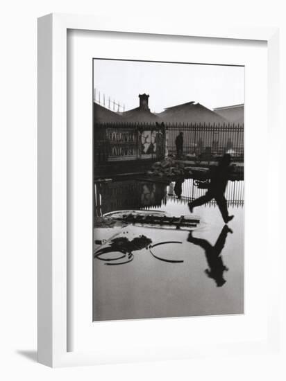 Derriere la Gare Saint-Lazare, Paris-Henri Cartier-Bresson-Framed Art Print