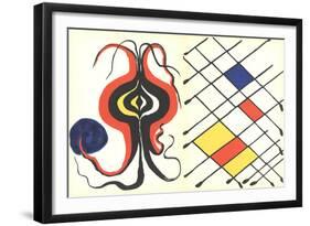 Derriere le Miroir No. 156-Alexander Calder-Framed Lithograph