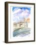 Derry Northern Ireland Street Scene with Shipquay Gate-M. Bleichner-Framed Art Print