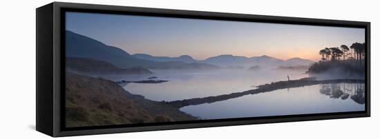 Derryclare Lough at Dawn, Connemara, County Galway, Connacht, Republic of Ireland, Europe-Ben Pipe-Framed Stretched Canvas