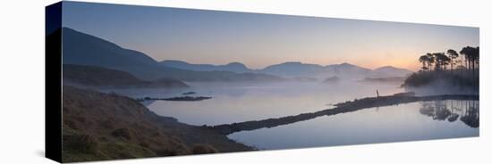 Derryclare Lough at Dawn, Connemara, County Galway, Connacht, Republic of Ireland, Europe-Ben Pipe-Stretched Canvas