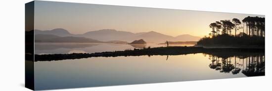 Derryclare Lough at Dawn, Connemara, County Galway, Connacht, Republic of Ireland, Europe-Ben Pipe-Stretched Canvas