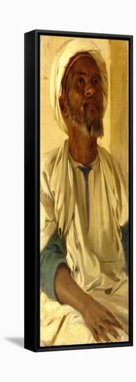 Dervish Half-Figure-Stefano Ussi-Framed Stretched Canvas