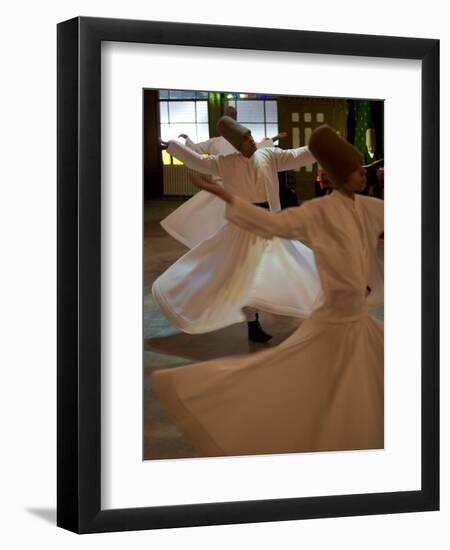 Dervish Mystic Dance at the Sirkeci Station, Istanbul, Turkey, Eurasia-Olivieri Oliviero-Framed Photographic Print